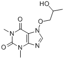 CAS#: 19729-83-0， 7-(beta-Hydroxypropoxy)theophylline