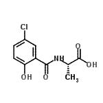 CAS#: 197517-40-1， N-(5-Chloro-2-Hydroxybenzoyl)-L-Alanine