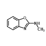 结构式 CAS# 19776-98-8, N-甲基-1,3-苯并恶唑-2-胺