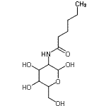 structure of CAS# 19817-88-0, 2-Deoxy-2-(Hexanoylamino)Hexopyranose;N-Hexanoyl-D-glucosamine;NSC20615