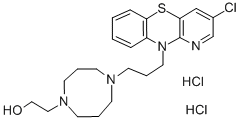 CAS#: 19824-91-0， 2-[4-[3-(3-Chloro-10-pyrido[3,2-b][1,4]benzothiazinyl)propyl]-1,4-diazepan-1-yl]ethanol dihydrochloride