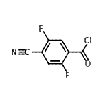CAS#: 198280-44-3， 4-Cyano-2,5-Difluorobenzoyl Chloride
