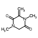 CAS#: 198877-45-1， 1,4-Dimethyl-3-Methylene-2,5-Piperazinedione
