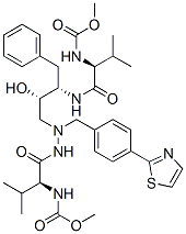 CAS#: 198904-05-1， Methyl N-[(2S)-1-[[(2S,3S)-3-Hydroxy-4-[[[(2S)-2-(Methoxycarbonylamino)-3-Methylbutanoyl]Amino]-[[4-(1,3-Thiazol-2-Yl)Phenyl]Methyl]Amino]-1-Phenylbutan-2-Yl]Amino]-3-Methyl-1-Oxobutan-2-Yl]Carbamate