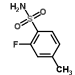 structure of CAS# 199590-69-7, 2-Fluoro-4-Methylbenzenesulfonamide;2-fluoro-4-methylbenzene-1-sulfonamide