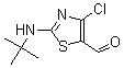 structure of CAS# 199851-22-4, 4-Chloro-2-[(1,1-Dimethylethyl)Amino]-5-Thiazolecarboxaldehyde;4-CHLORO-2-(TERT-BUTYLAMINO)-5-THIAZOLECARBOXALDEHYDE, 95+%;2-(Tert-Butylamino)-4-Chloro-1,3-Thiazole-5-Carbaldehyde;4-CHLORO-2-(TERT-BUTYLAMINO)-5-THIAZOLECARBOXALDEHYDE