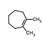 CAS 登录号：20053-89-8， 1,2-二甲基环庚烯