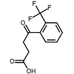 structure of CAS# 200725-09-3, 4-Oxo-4-[2-(Trifluoromethyl)Phenyl]Butanoic Acid;4-Oxo-4-(2-trifluoromethylphenyl)butyric acid;MFCD00033285