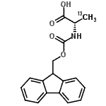 structure of CAS# 201489-21-6, N-[(9H-Fluoren-9-Ylmethoxy)Carbonyl]-L-(3-<Sup>13</Sup>C)Alanine;FMOC-ALA-OH (3-13C);Fmoc-Ala-OH-3-13C;L-Alanine-3-13C, N-Fmoc derivative