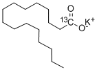 structure of CAS# 201612-58-0, Hexadecanoic-1-13C acid Potassium Salt