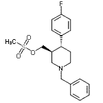 CAS#: 201855-71-2， [(3S,4R)-1-Benzyl-4-(4-Fluorophenyl)-3-Piperidinyl]Methyl Methanesulfonate