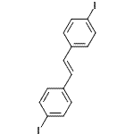 结构式 CAS# 201861-91-8, 1,1'-[(E)-1,2-乙烯二基]二(4-碘苯)