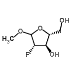 CAS 登录号：20187-73-9， 甲基2-脱氧-2-氟-D-阿拉伯呋喃糖苷