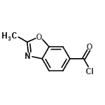 structure of CAS# 202195-57-1, 2-Methyl-1,3-Benzoxazole-6-Carbonyl Chloride;6-BENZOXAZOLECARBONYLCHLORIDE, 2-METHYL-