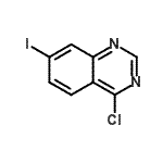 structure of CAS# 202197-78-2, 4-Chloro-7-Iodoquinazoline;4-CHLORO-7-IODOQUINAZOLINE