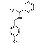 structure of CAS# 202199-08-4, N-(4-Methylbenzyl)-1-Phenylethanamine;(4-methylbenzyl)(1-phenylethyl)amine;(4-Methylbenzyl)-(1-phenylethyl)amine;N-(4-methylbenzyl)-N-(1-phenylethyl)amine