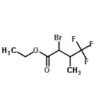 structure of CAS# 2024-54-6, Ethyl 2-Bromo-4,4,4-Trifluoro-3-Methylbutanoate;ETHYL 2-BROMO-3-METHYL-4,4,4-TRIFLUOROBUTYRATE