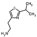 structure of CAS# 202817-08-1, 2-(2-Isopropyl-1,3-Thiazol-4-Yl)Ethanamine;2-(2-isopropyl-1,3-thiazol-4-yl)ethanamine;2-(2-Isopropyl-1,3-thiazol-4-yl)ethanamine dihydrochloride;2-(2-isopropylthiazol-4-yl)ethanamine