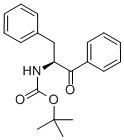 结构式 CAS# 202861-97-0, (2S)-叔丁氧羰基-2-氨基-1,3-二苯基-1-丙酮