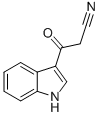 structure of CAS# 20356-45-0, beta-Oxo-1H-Indole-3-Propanenitrile;3-(1H-Indol-3-Yl)-3-Oxo-Propanenitrile;3-(1H-Indol-3-Yl)-3-Keto-Propionitrile;Zinc03337379