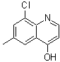 structure of CAS# 203626-40-8, 8-Chloro-6-Methyl-4-Quinolinol;8-Chloro-6-methyl-4-quinolinol;Chlorohydroxymethylquinoline