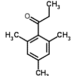 结构式 CAS# 2040-15-5, 1-均三甲苯基-1-丙酮