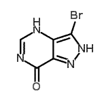 CAS#: 20419-67-4， 3-Bromo-2,4-Dihydro-7H-Pyrazolo[4,3-d]Pyrimidin-7-One
