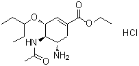 CAS#: 204255-09-4， Ethyl (3R,4R,5S)-4-Acetamido-5-Amino-3-(3-Pentanyloxy)-1-Cyclohexene-1-Carboxylate Hydrochloride (1:1)