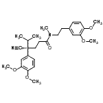 CAS#: 204642-98-8， (4S)-4-Cyano-4-(3,4-Dimethoxyphenyl)-N-[2-(3,4-Dimethoxyphenyl)Ethyl]-N,5-Dimethylhexanamide