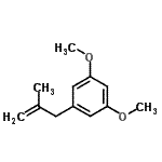 structure of CAS# 204846-44-6, 1,3-Dimethoxy-5-(2-Methyl-2-Propen-1-Yl)Benzene;3-(3,5-Dimethoxyphenyl)-2-methyl-1-propene;MFCD09801201