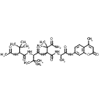 CAS#: 204909-38-6， N-Acetyl-3-Methyl-L-Valyl-3-Methyl-L-Valyl-3,3-Dimethyl-L-Asparaginyl-N-(4-Methyl-2-Oxo-2H-Chromen-7-Yl)-L-Alaninamide