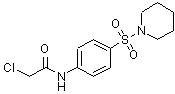 结构式 CAS# 20491-97-8, 2-氯-N-[4-(1-哌啶基磺酰基)苯基]乙酰胺