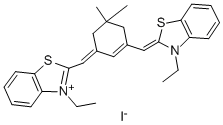CAS#: 20517-94-6， 3-Ethyl-2-[[3-[(3-ethyl-2(3H)-benzothiazolylidene)methyl]-5,5-dimethyl-2-cyclohexen-1-ylidene]methyl]-Benzothiazolium iodide