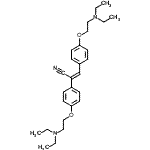 CAS#: 2052-75-7， (2Z)-2,3-Bis{4-[2-(Diethylamino)Ethoxy]Phenyl}Acrylonitrile