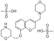 CAS#: 205242-62-2， (2R)-2-[[[3-(4-Morpholinylmethyl)-2H-1-Benzopyran-8-Yl]Oxy]Methyl]Morpholine Dimethanesulfonate