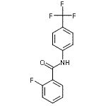 结构式 CAS# 2053-96-5, 2-氟-N-[4-(三氟甲基)苯基]苯甲酰胺