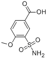 structure of CAS# 20532-06-3, 3-(Aminosulfonyl)-4-Methoxybenzoic Acid;4-Methoxy-3-Sulfamoyl-Benzoate;Zinc03374987