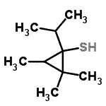 CAS 登录号：205485-97-8， 1-异丙基-2,2,3-三甲基环丙烷硫醇