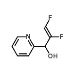 CAS#: 205878-02-0， (2Z)-2,3-Difluoro-1-(2-Pyridinyl)-2-Propen-1-Ol