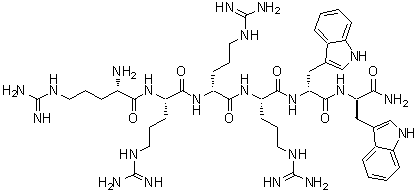 CAS#: 206350-79-0， L-Arginyl-L-Arginyl-D-Arginyl-L-Arginyl-D-Tryptophyl-D-Tryptophanamide