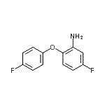 结构式 CAS# 20653-64-9, 5-氟-2-(4-氟苯氧基)苯胺