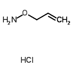 结构式 CAS# 206557-03-1, 3-(氨基氧基)-1-丙烯盐酸盐(1:1)