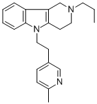 CAS#: 20674-92-4， 2,3,4,5-Tetrahydro-5-(2-(6-Methyl-3-Pyridyl)Ethyl)-2-Propyl-1H-Pyrido(4,3-b)Indole