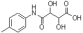 结构式 CAS# 206761-79-7, 2,3-二羟基-4-[(4-甲基苯基)氨基]-4-氧代丁酸