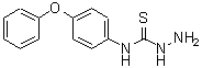 结构式 CAS# 206761-85-5, N-(4-苯氧基苯基)肼基硫代甲酰胺