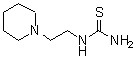 structure of CAS# 206761-87-7, 1-[2-(1-Piperidinyl)Ethyl]Thiourea;1-(2-Piperidinoethyl)-2-thiourea;amino[(2-piperidylethyl)amino]methane-1-thione;MFCD00070655