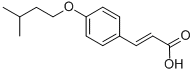 结构式 CAS# 20718-99-4, (2E)-3-[4-(3-甲基丁氧基)苯基]丙烯酸
