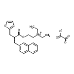 CAS#: 20723-81-3， N,N-Diethyl-2-[3-(2-Furanyl)-2-(2-Naphthalenylmethyl)-1-Oxopropoxy]-Ethanaminium Ethanedioate (1:1)