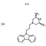 CAS#: 207233-98-5， 9-{3-[(3R,5S)-3,5-Dimethyl-1-Piperazinyl]Propyl}-9H-Carbazole Dihydrochloride