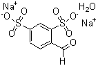 结构式 CAS# 207291-88-1, 4-甲酰基苯-1,3-二磺酸二钠盐水合物